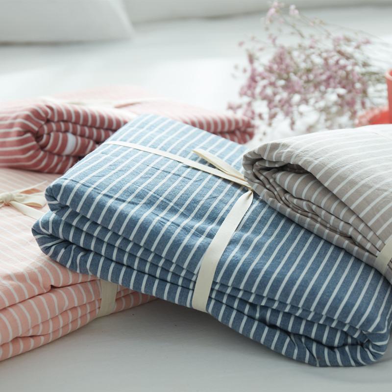 Mùa Hè 100% Cotton Vỏ Chăn Đơn Chiếc 100% Cotton Bông Giặt Nước Vỏ Chăn 1.5/1.8/2.0 M Ga Trải Giường Người 200x230 Sinh Viên