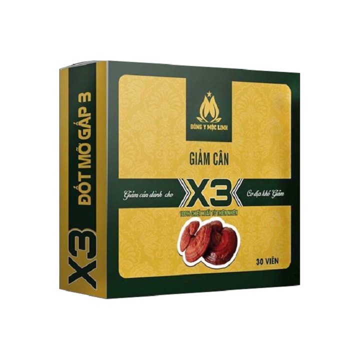 Linh chi X3 Giảm cân ( tặng detox ban đêm)