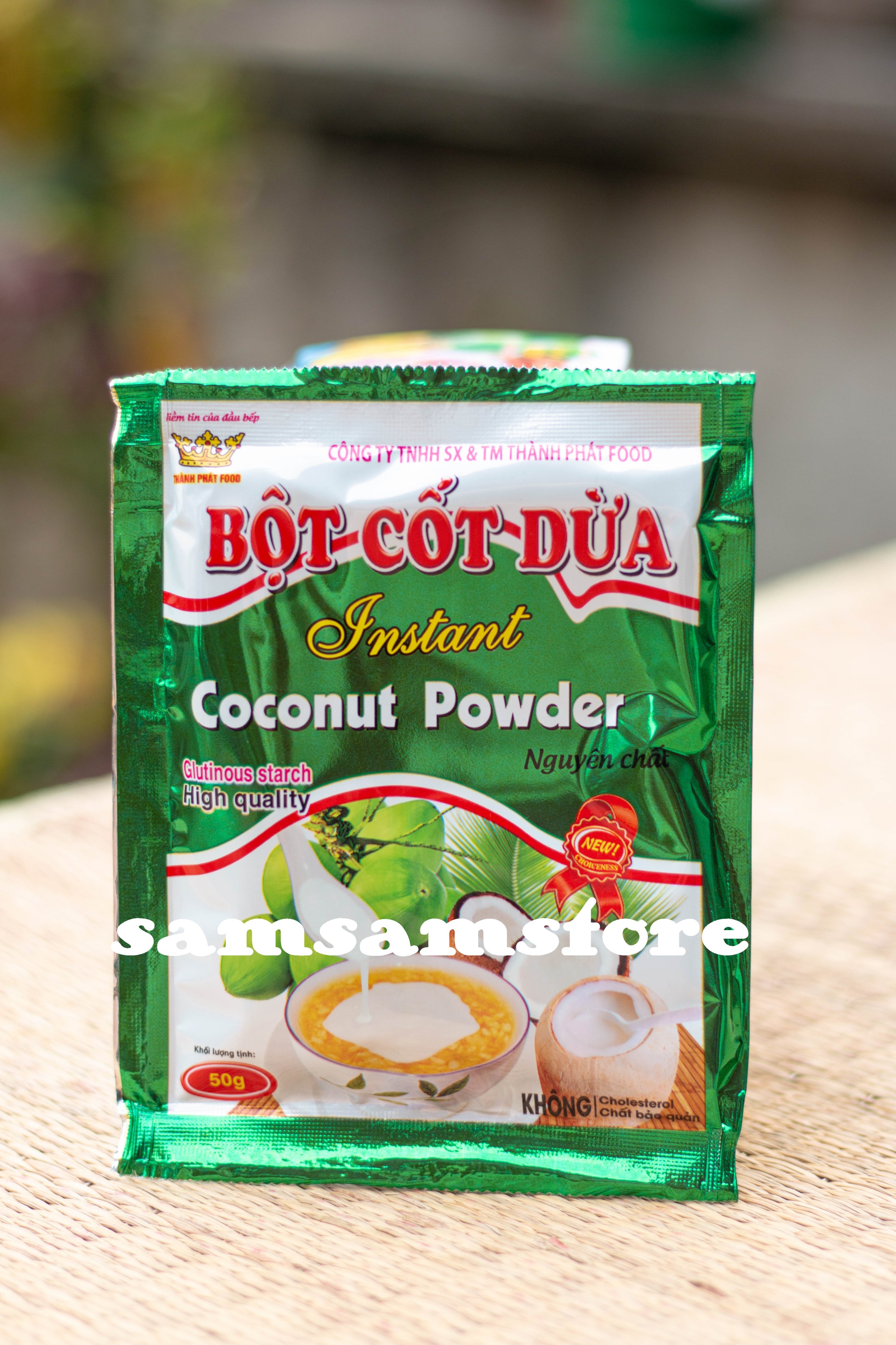 Bột cốt dừa không đường Thành Phát 50g