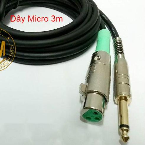 Dây micro loại tốt 3m - dây canon ra 6ly