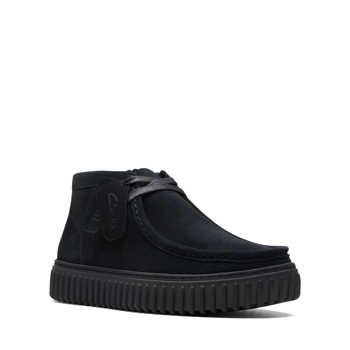 Giày Bốt Da Lộn Nam Clarks - Torhill Hi