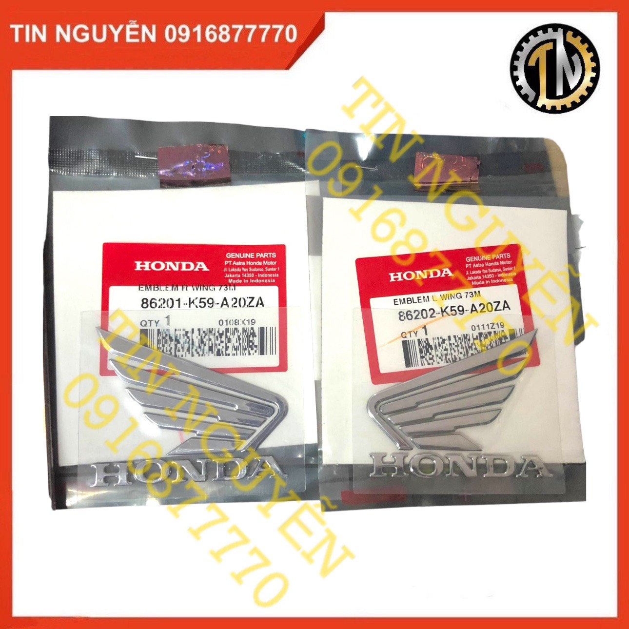Tem cánh chim nổi vario đời 2015 - 2017 chính hãng honda