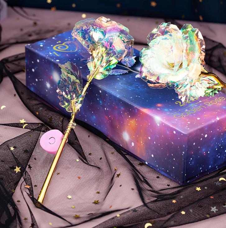 Hộp Quà Hoa Hồng 3D Phát Sáng Đế Love