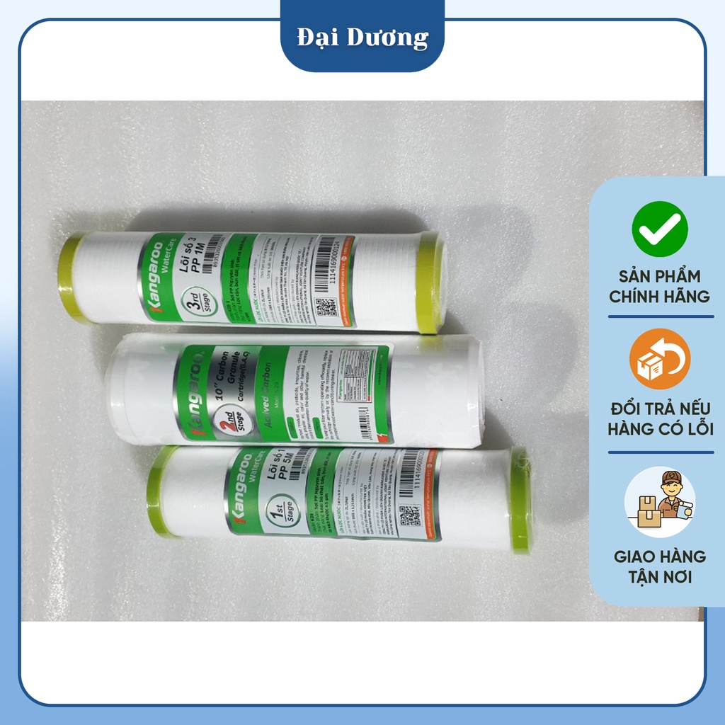 Bộ 3 lõi lọc thô Kangaroo số 1,2,3