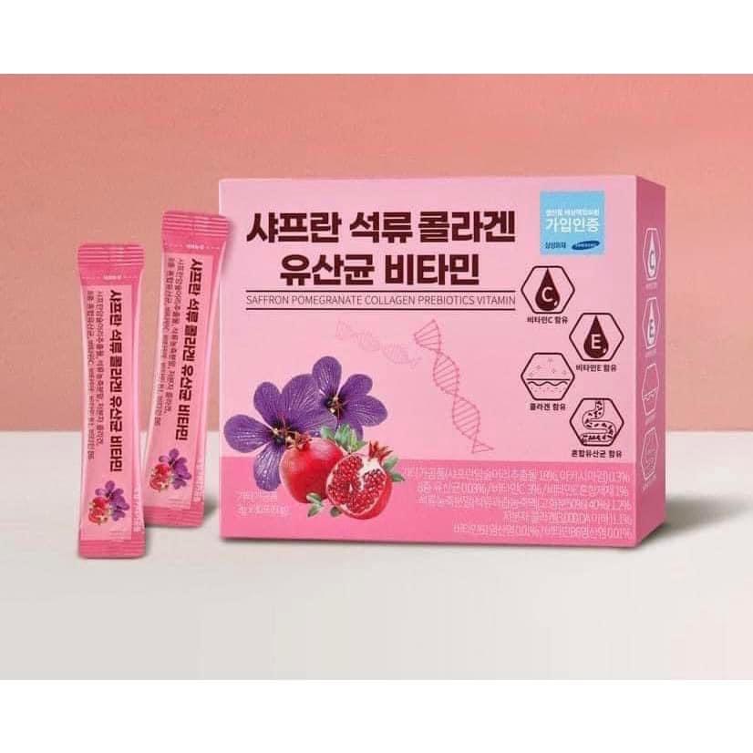 Bột Collagen Lựu đỏ Nhuỵ hoa nghệ Tây Saffron Bio Cell