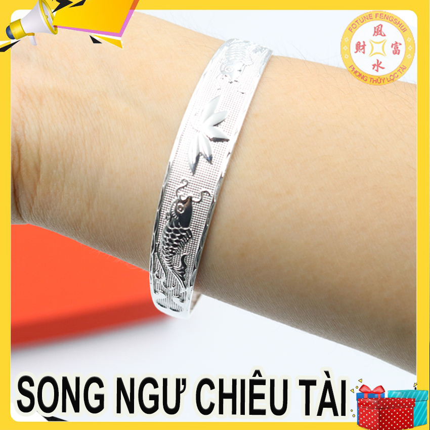 Lắc bạc Song Ngư Chiêu Tài