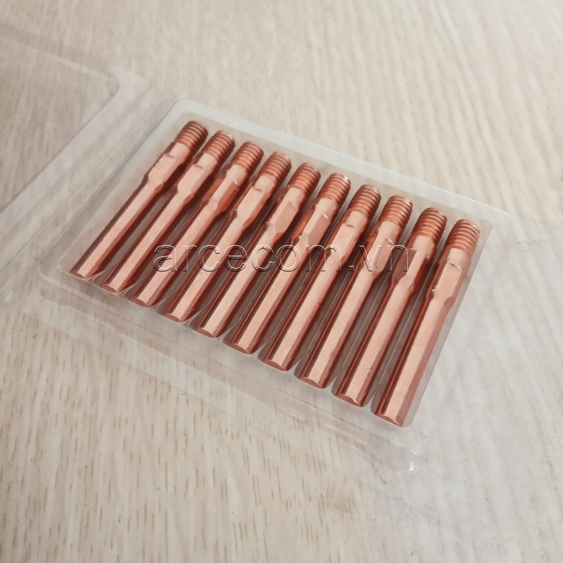 Bép hàn mig M6x45x(0.8-1.0-1.2-1.6mm) loại gầy dùng cho  mỏ hàn mig 200