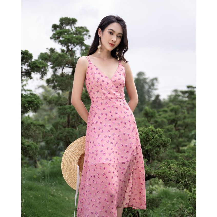 Đầm Hai Dây Đan Lưng Thân Sau Mã D3011-21