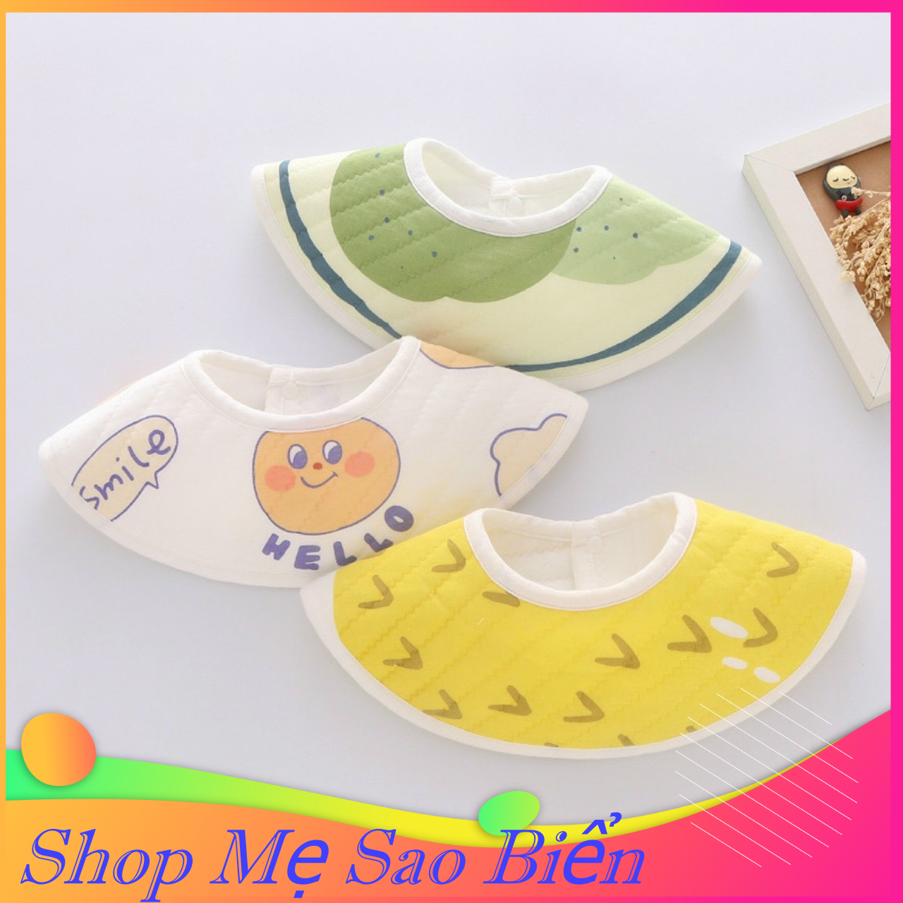 Set 3 yếm chống thấm xuất Hàn