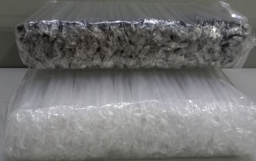 Ống hút nhựa trong đầu nhọn phi 12 (500GRAM)