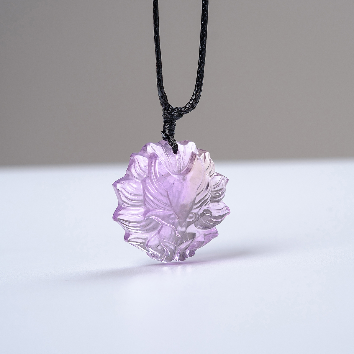 Mặt Đá Hồ Ly Chúa 9 Đuôi Đá Thạch Anh Tím Amethyst Thiên Nhiên