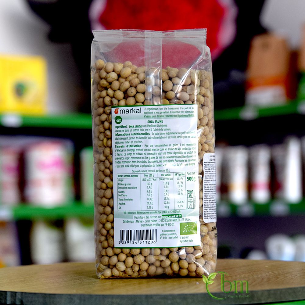 Đậu Nành Soy Beans Hữu Cơ 500g -  Markal