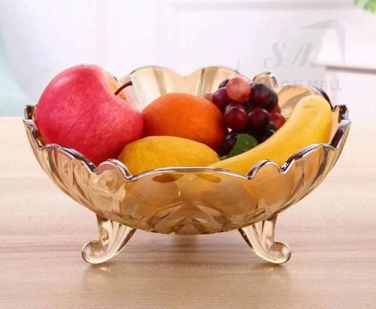 Bát thủy tinh 3 chân sang trọng 23cm