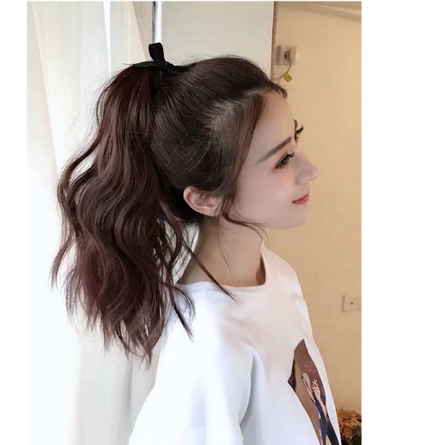 Tóc giả đuôi ngựa/ Tóc cột xù dợn tự nhiên - 40cm