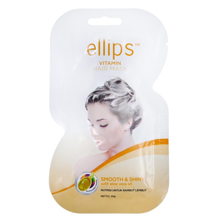 Ellips ủ tóc 20G Óng mượt (Ellips hair mask 20G Smooth &shinny)