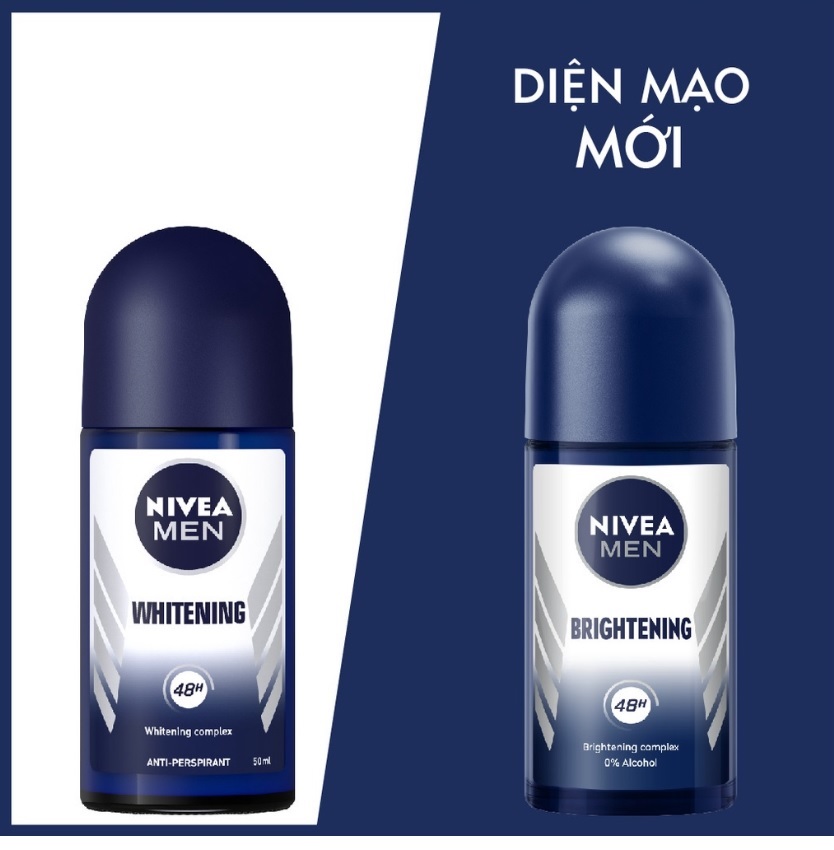 Lăn Ngăn Mùi NIVEA MEN Brightening (50 ml)