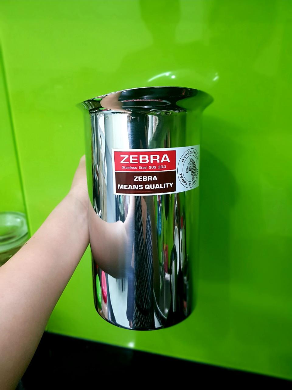 [HCM]CA NƯỚC INOX ZEBRA 11CM CÓ NẮP 1.9L - 115012
