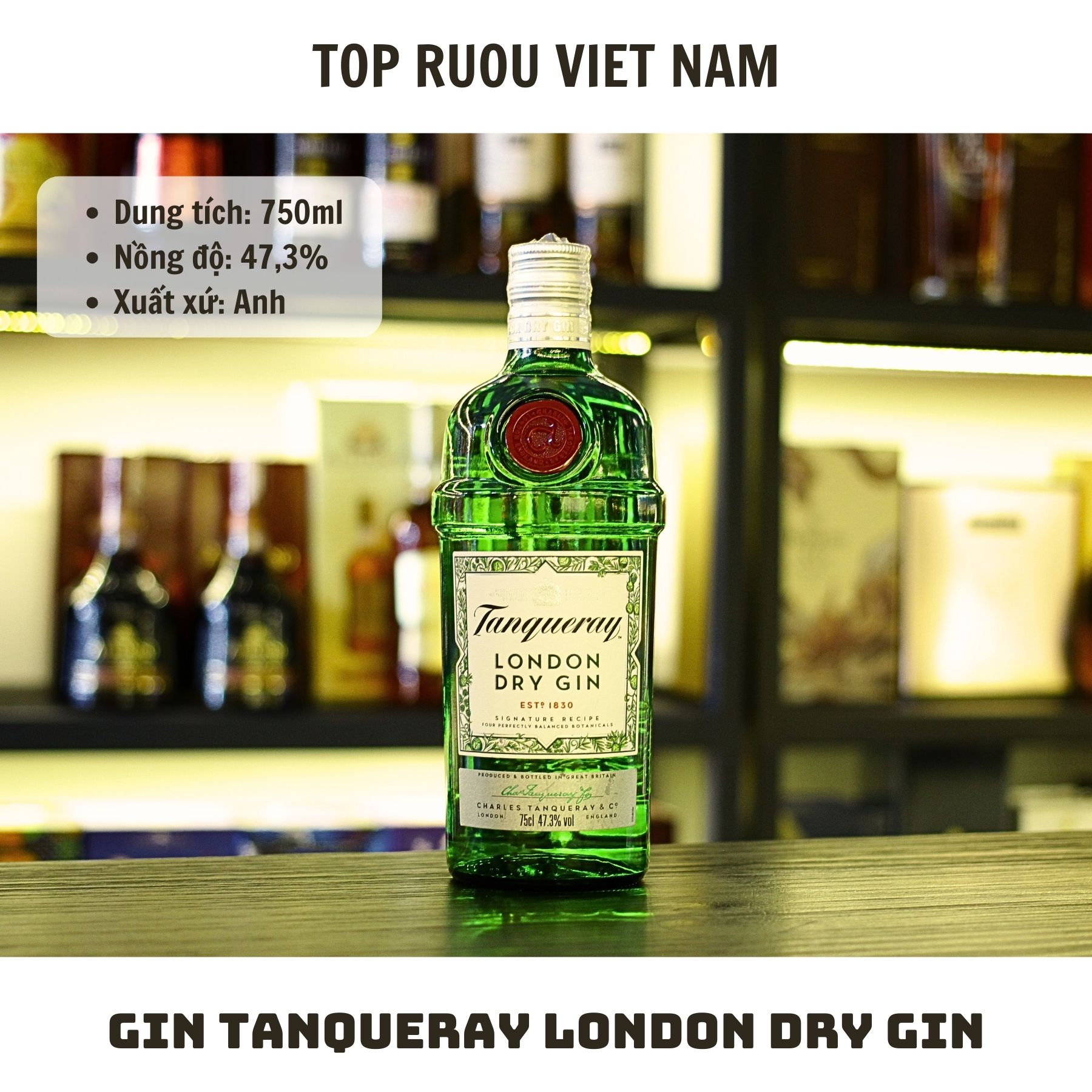 Tanqueray London Dry Gin 700ml - Flavors: Lime/Malacca/Sevilla - Imported from England