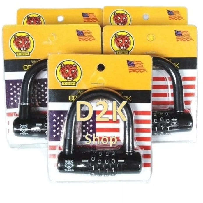 [HCM]Combo 2 Khóa Số Chọn Chữ U Hiệu Tiger