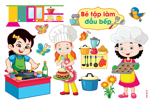 Decal mầm non-góc phân vai-3 khổ to 127x80