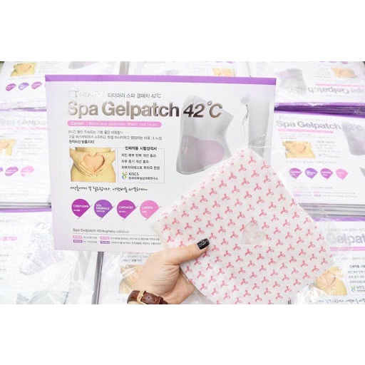 Miếng dán hỗ trợ giảm mỡ bụng spa gelpatch 42 độ c hàn quốc