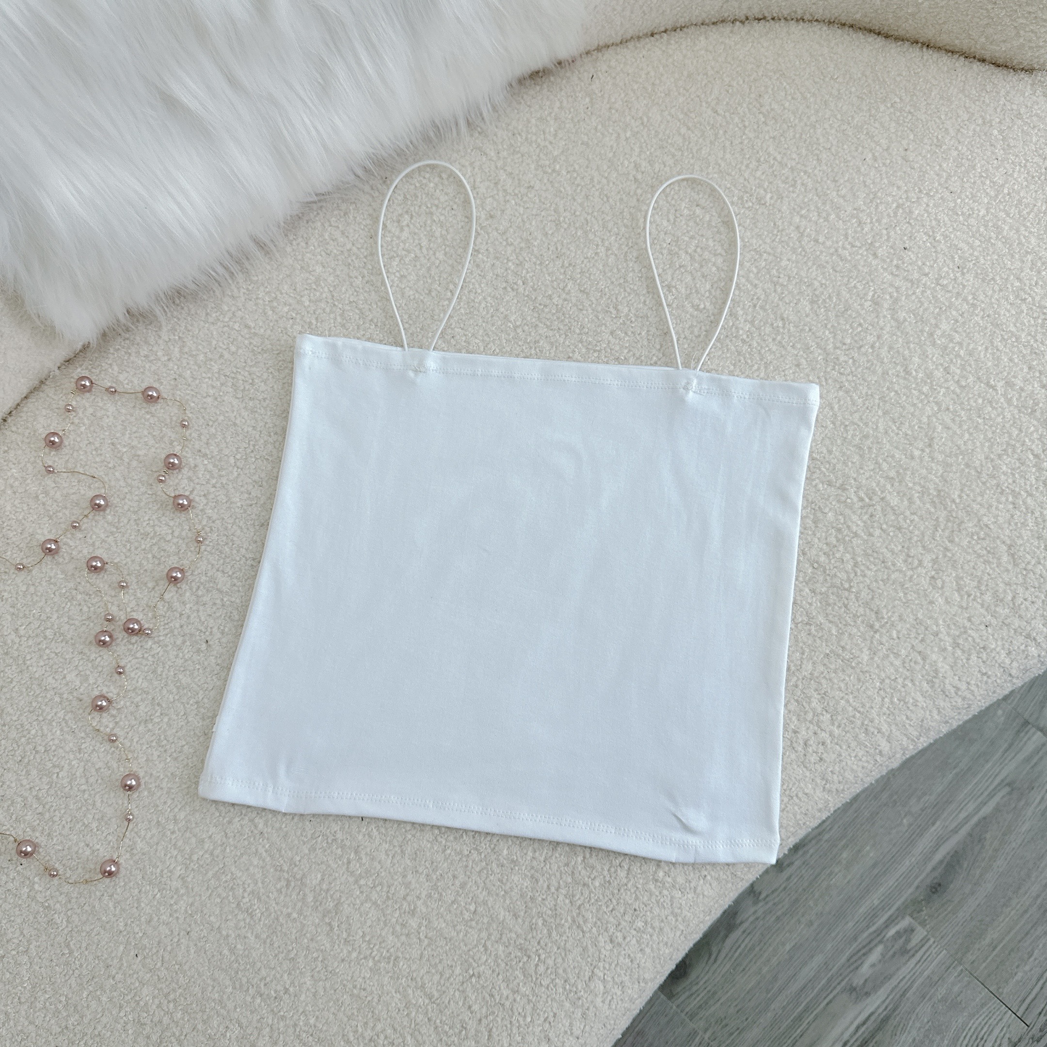 Áo 2 dây bigsize nữ bản dây to chất thun gân mèm mịn, co giãn 50-95kg - DB
