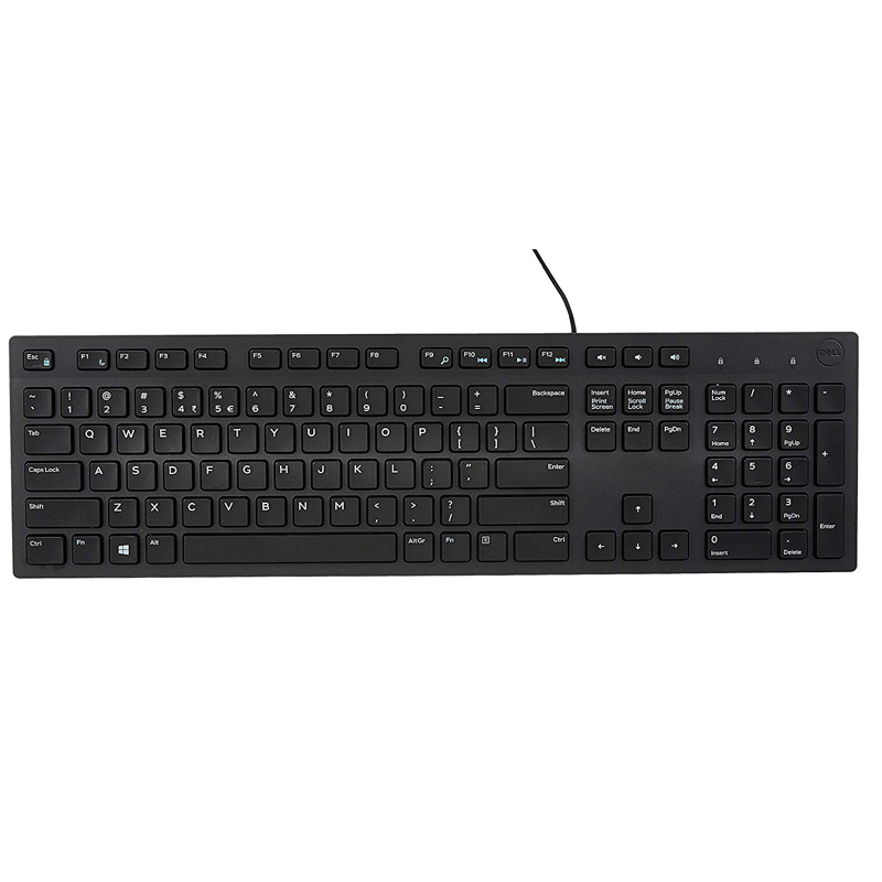 Bàn phím có dây Dell KB216 cổng USB màu đen