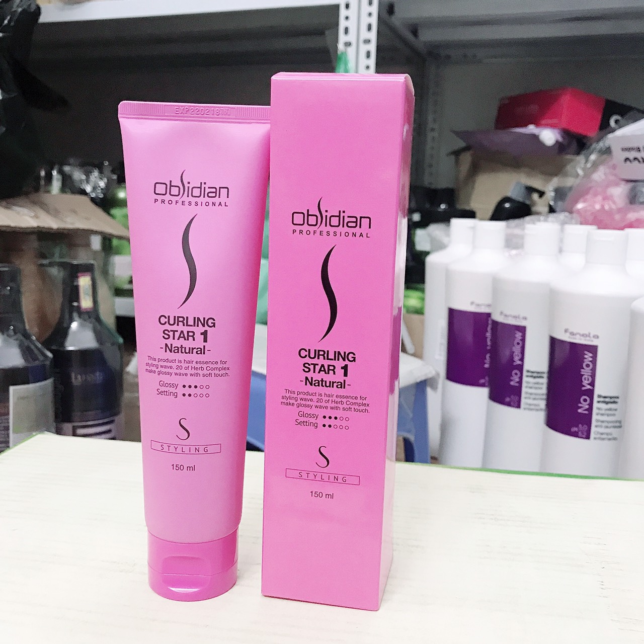 Gel bóng tạo kiểu tóc uốn xoăn tự nhiên obsidian curling star 1natural hàn quốc 150ml