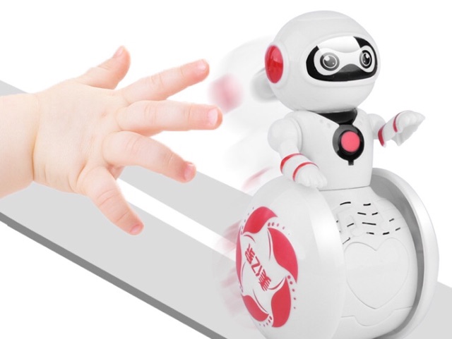 Robot lật đật phát nhạc phát sáng biết đi cho bé