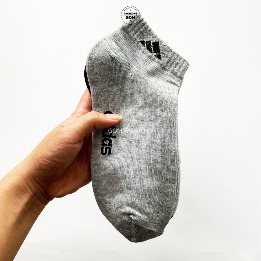 Set 5 đôi vớ cổ ngắn nam nữ hàng VNXK, tất cổ thấp chất liệu cotton dày dặn thoáng mát khử mùi - ADINGAN-CB5