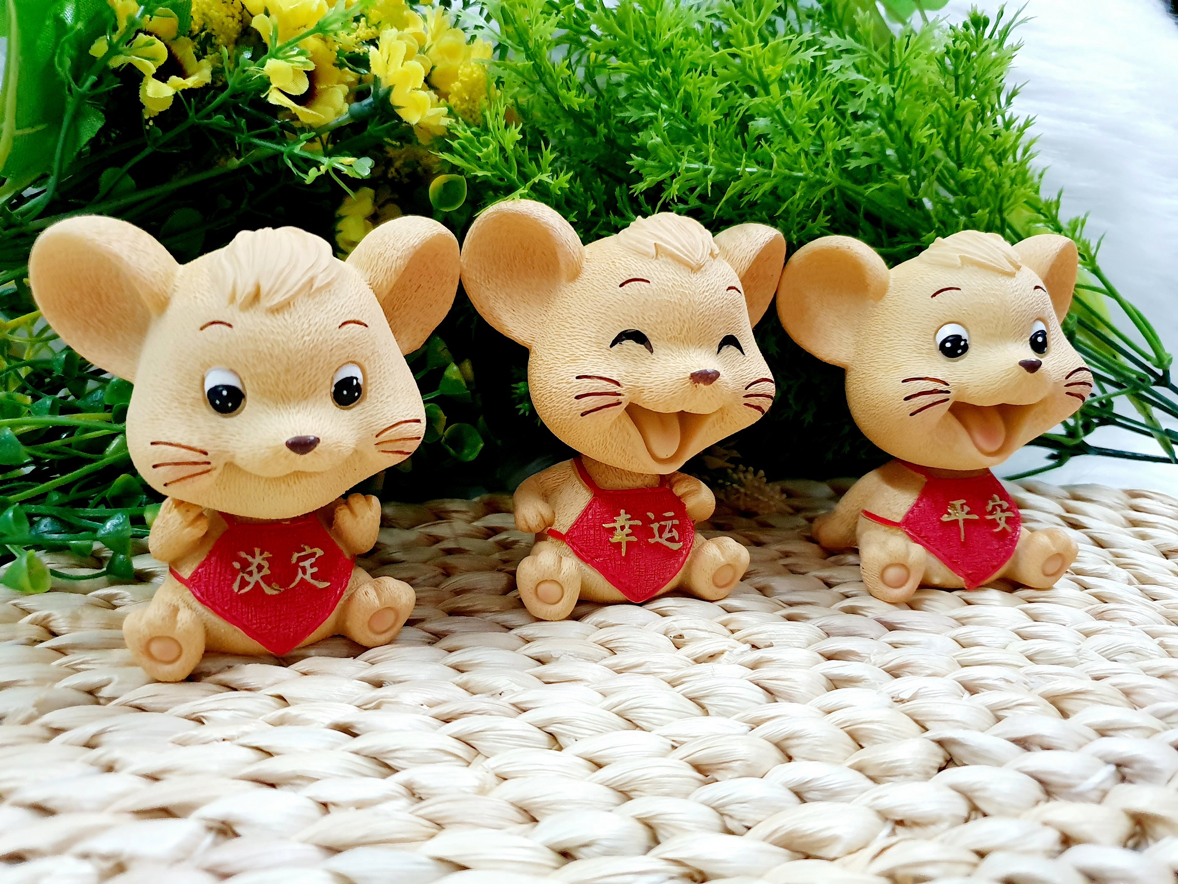 Bộ 3 Chú Chuột May Mắn Siêu Dễ Thương