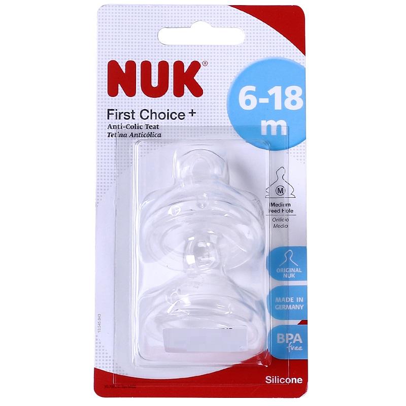 Núm ty nuk silicon cổ rộng số 2, size M