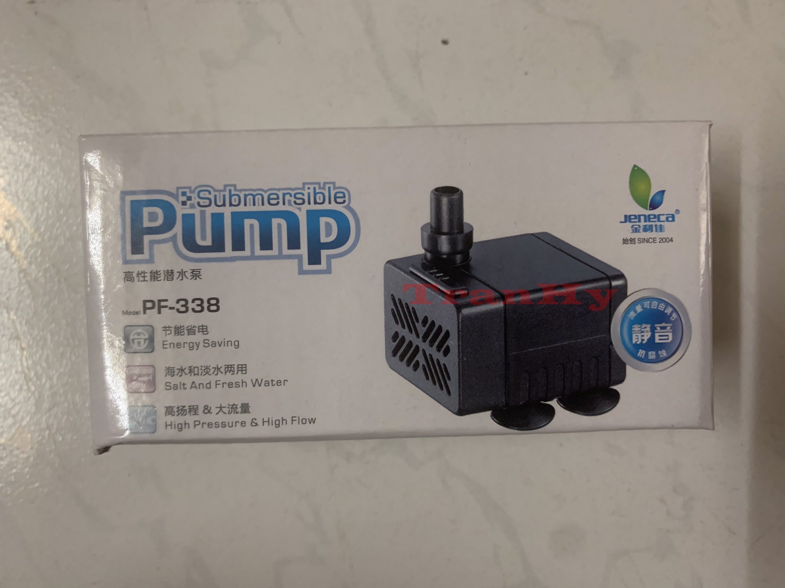 Máy Bơm Jeneca PF-338 (5W-300L/H-0.6M) - Bơm Bể Cá Mini