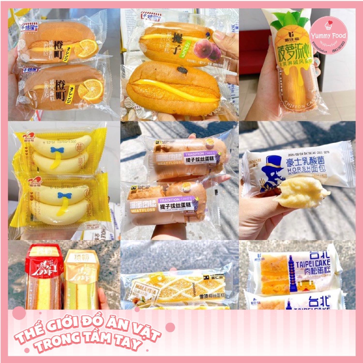 Bánh mix đài loan đủ loại combo 1kg