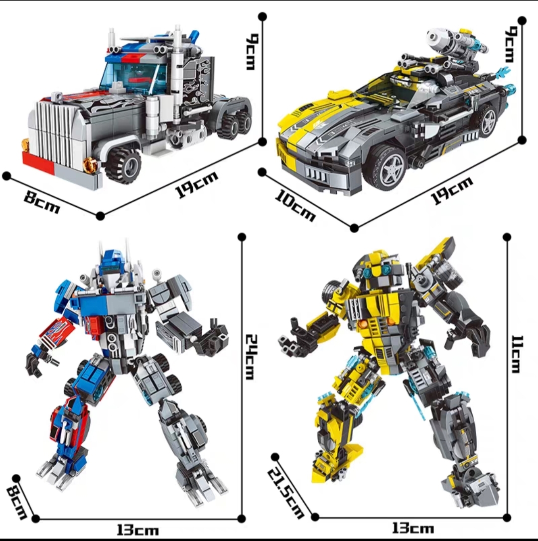Đồ Chơi Lắp Ráp Kiểu Lego Mô Hình Robot Transformers Đại Chiến Optimus Prime