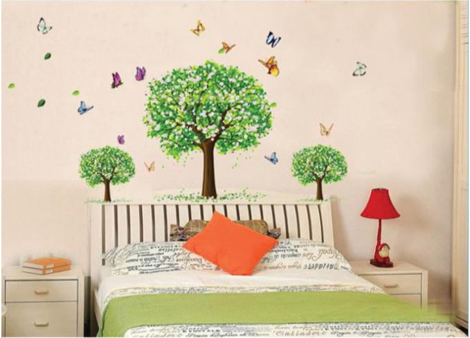 Decal trang trí 3 Cây Xanh lớn