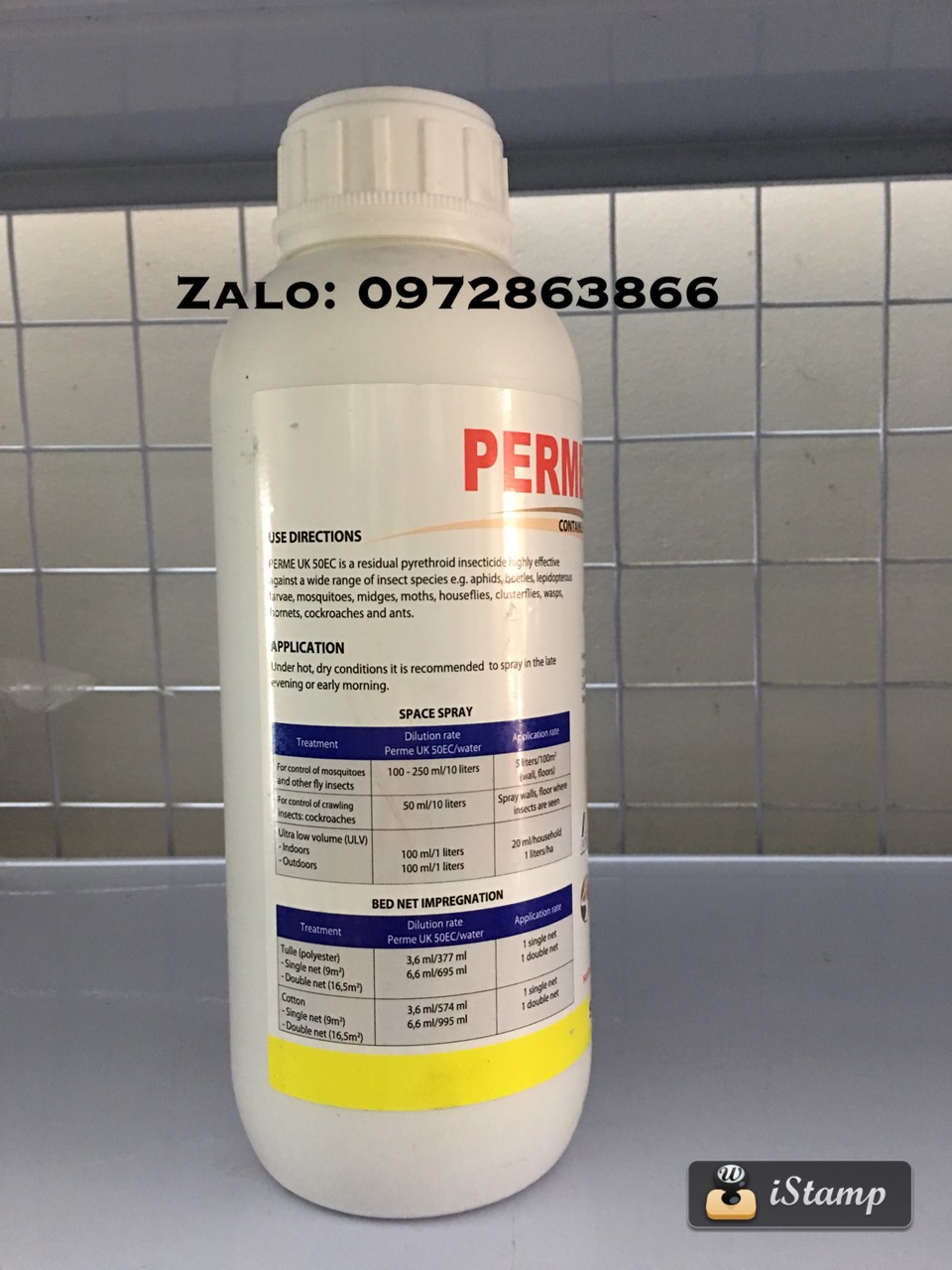 Thuốc diệt muỗi Perme UK 50EC ( 1 chai 1lít)