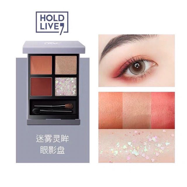 Bộ 3 món : phấn mắt, son kem, son sáp của Hold live