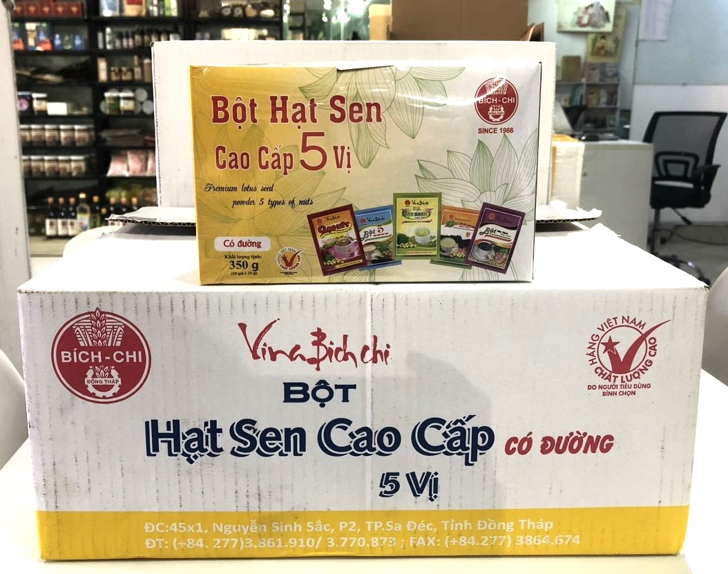 BỘT HẠT SEN CAO CẤP 5 VỊ - BỘT DINH DƯỠNG BÍCH CHI