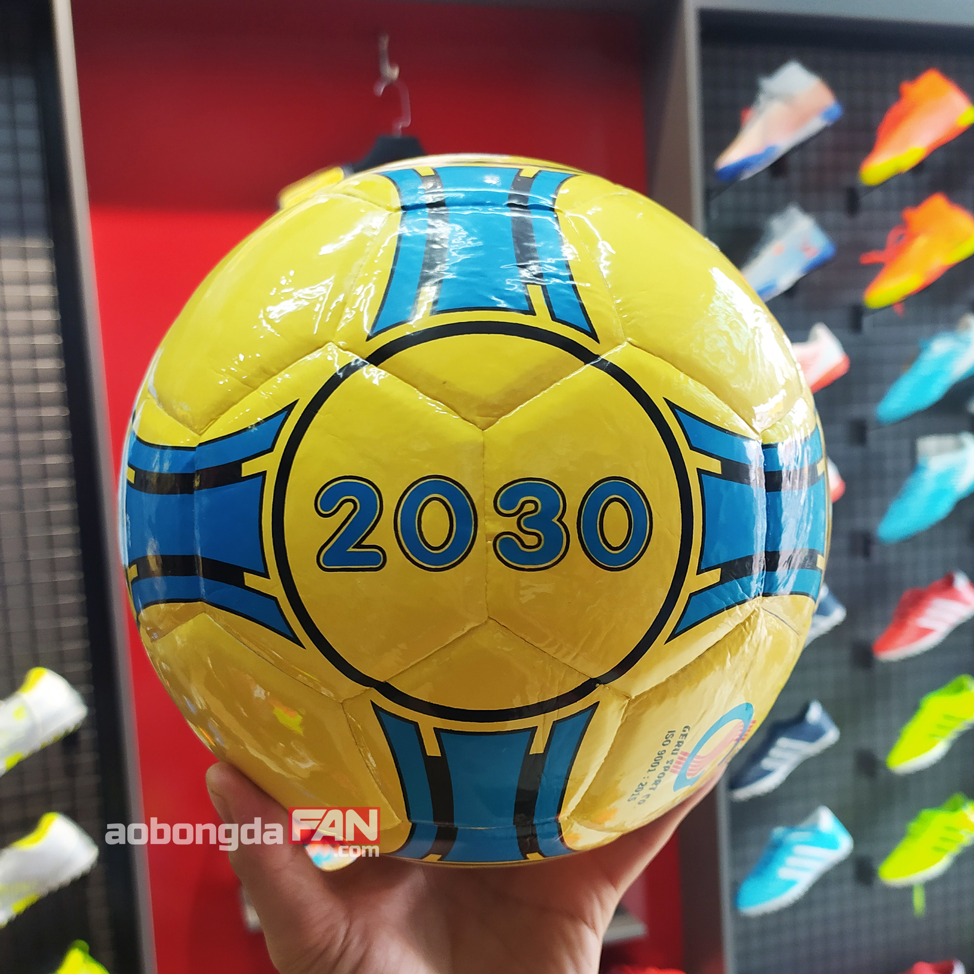 Quả Bóng đá Geru Star Futsal 2030 (Vàng-Xanh) Size Số 4