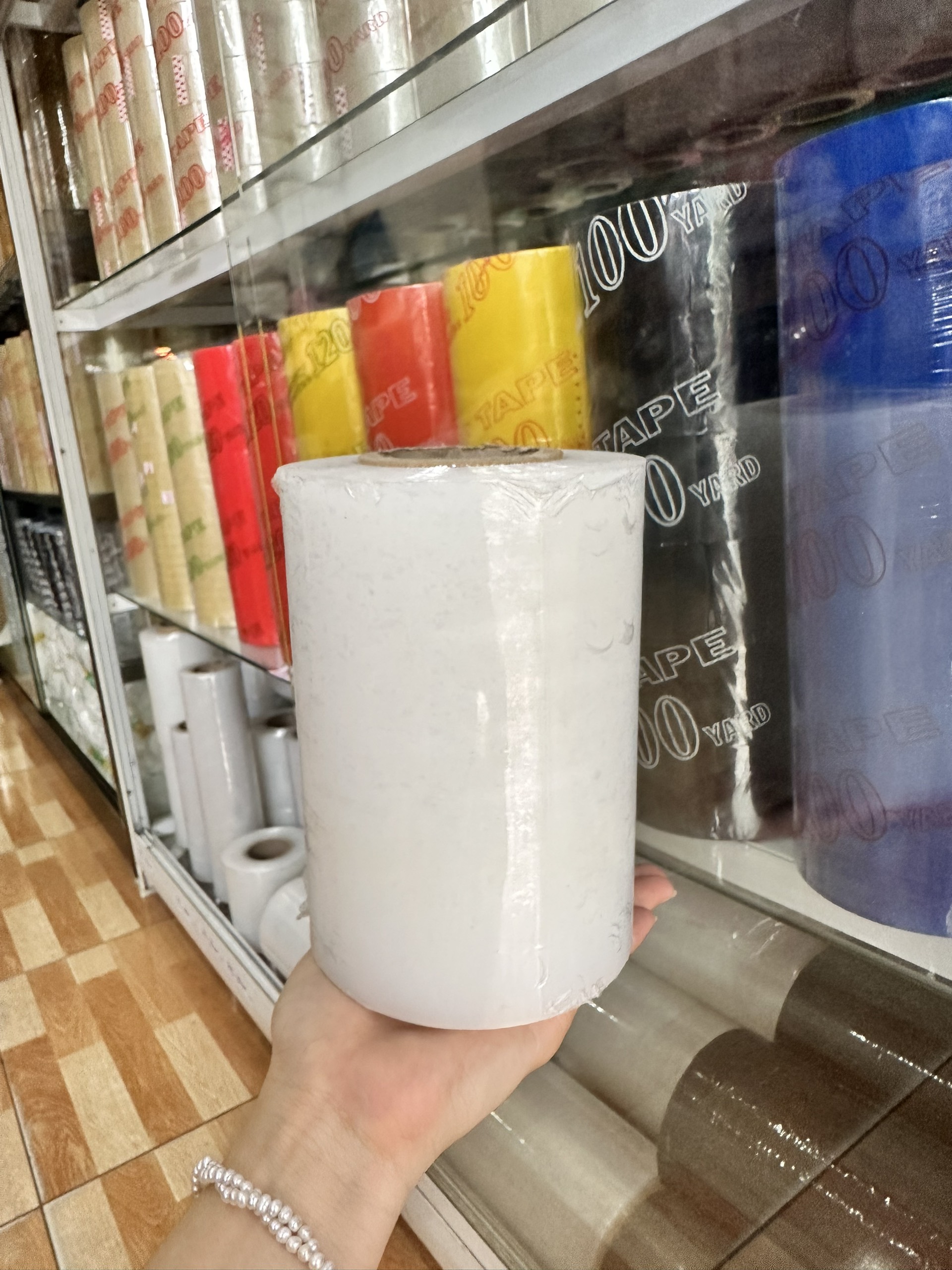 Màng Quấn PE 10cm, 15cm khổ 3kg