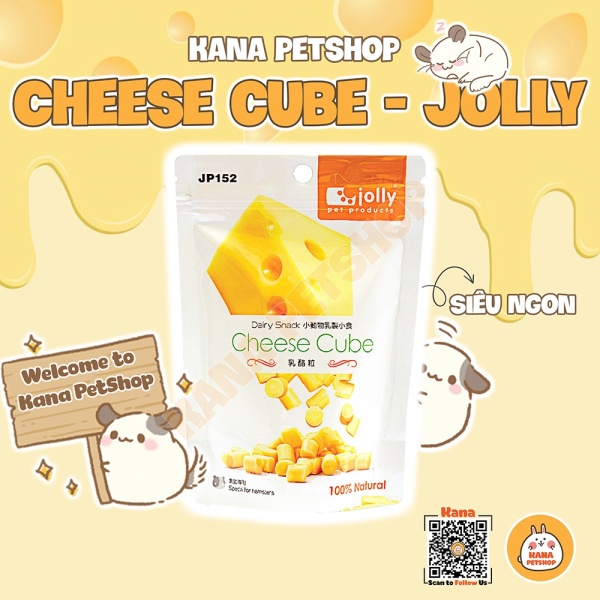 Phô Mai Jolly Cheese Hamster 🐹FREESHIP🐹 Phô Mai Dinh Dưỡng Cheese Jolly - Thức Ăn Dặm Thơm Ngon Cho Hamster