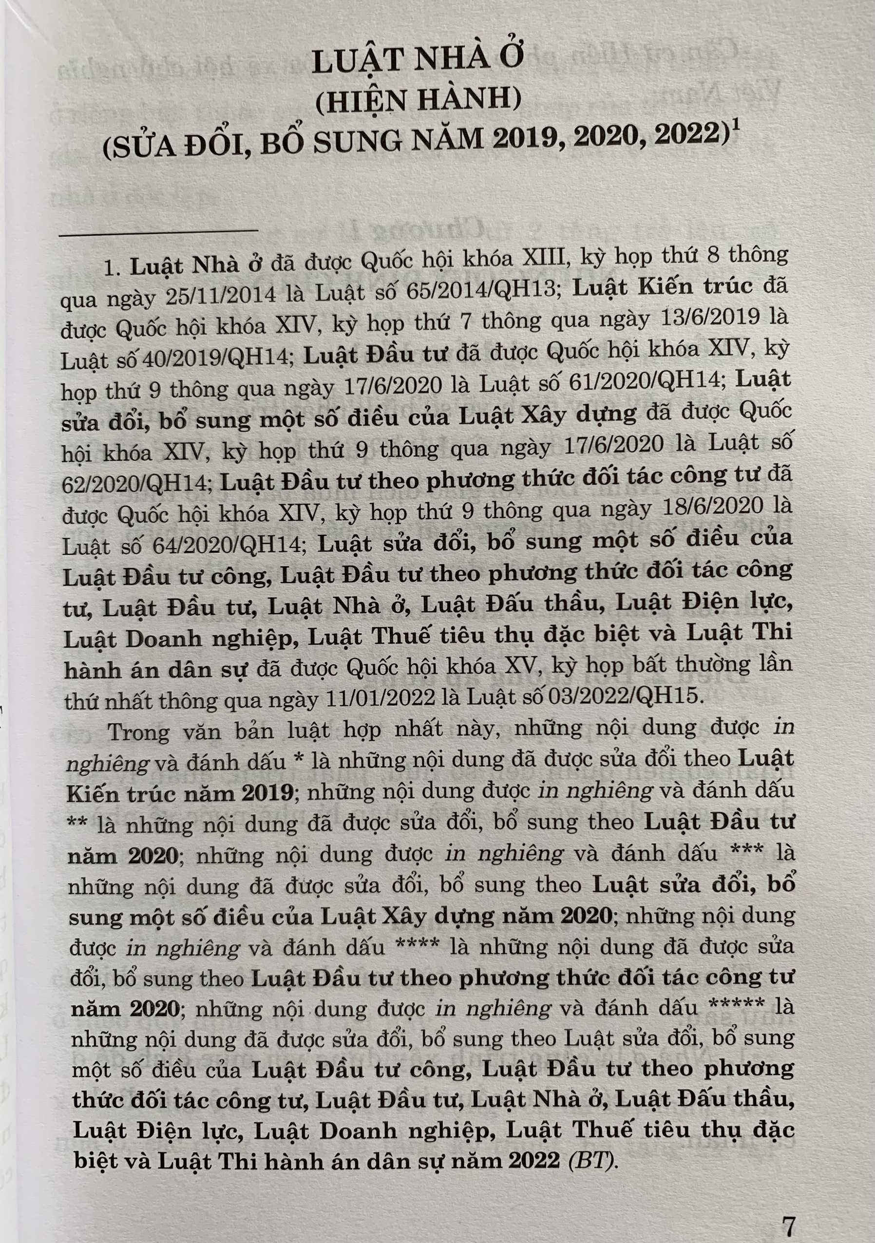 Luật Nhà Ở (hiện hành)