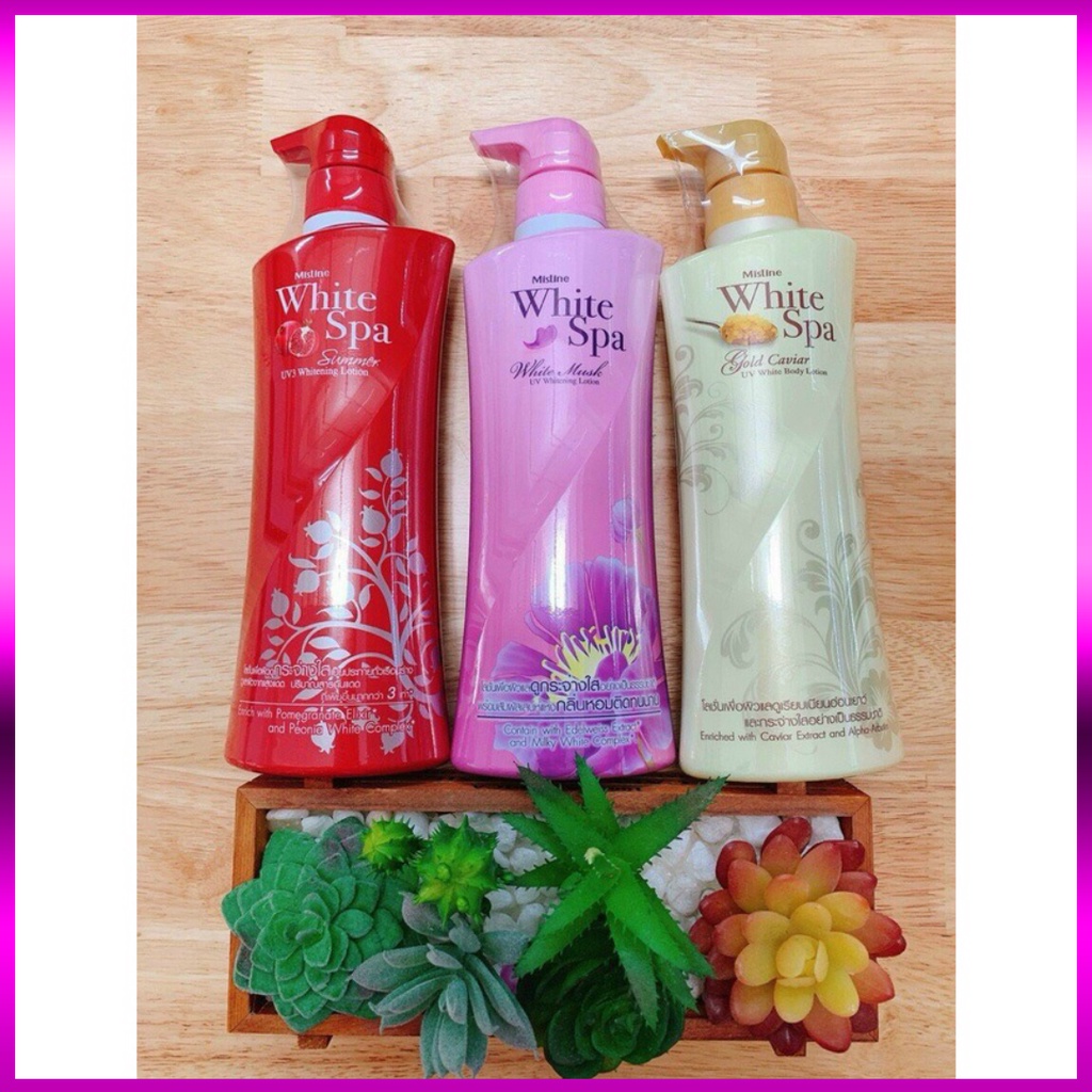 [HÀNG CHÍNH HÃNG] Lotion Dưỡng Trắng Da Mistine White Spa 400ml Thái Lan