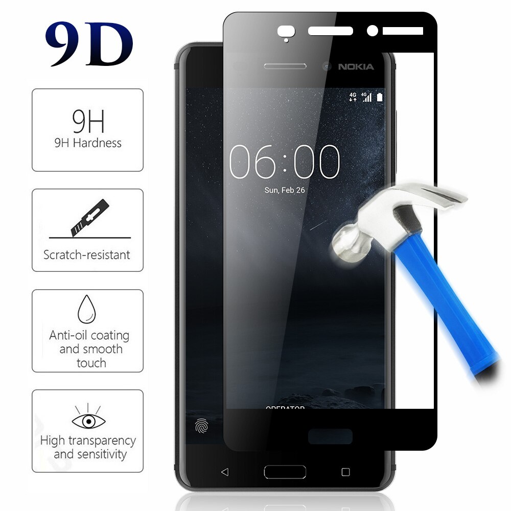 Cường lực Nokia 6 full keo full màn hạn chế vân tay