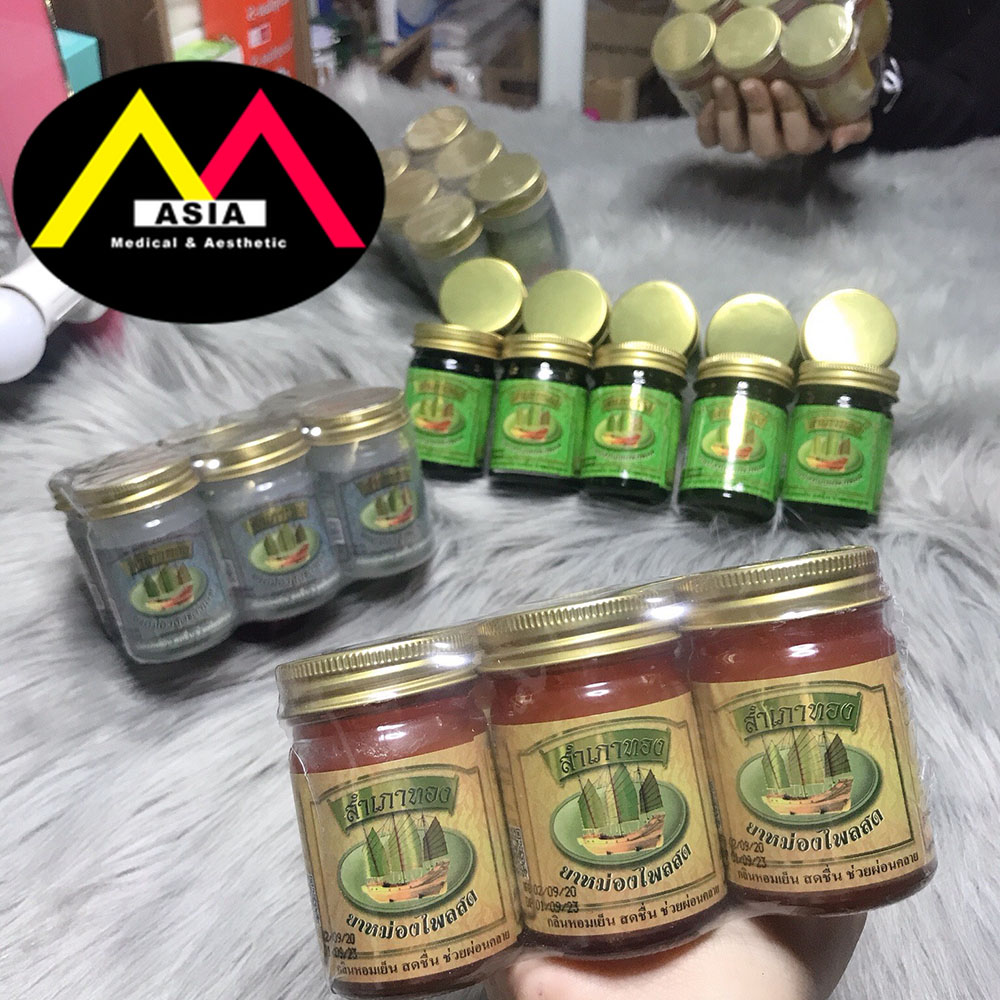 Dầu cù là cánh buồm xoa bóp đau lưng nhức mỏi say tàu xe giữ ấm cơ thể thái lan 50g