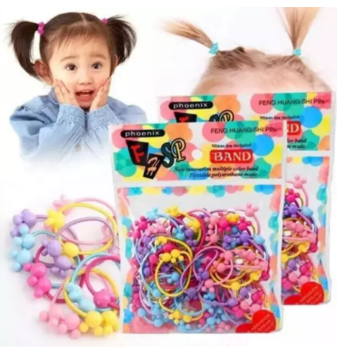 [Khuyến mãi] SET 50 DÂY THUN CỘT TÓC CHO BÉ/ COMBO 50 DÂY CHUN BUỘC TÓC CHO BÉ/ đồ cột tóc dễ thương cute- Nịt cột tóc trẻ em-
