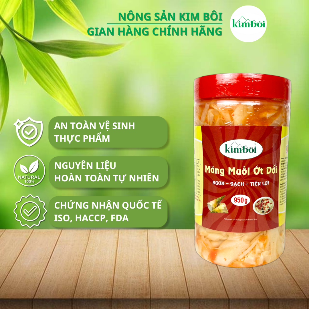 Bamboo shoots Salt Pepper dổi 750g