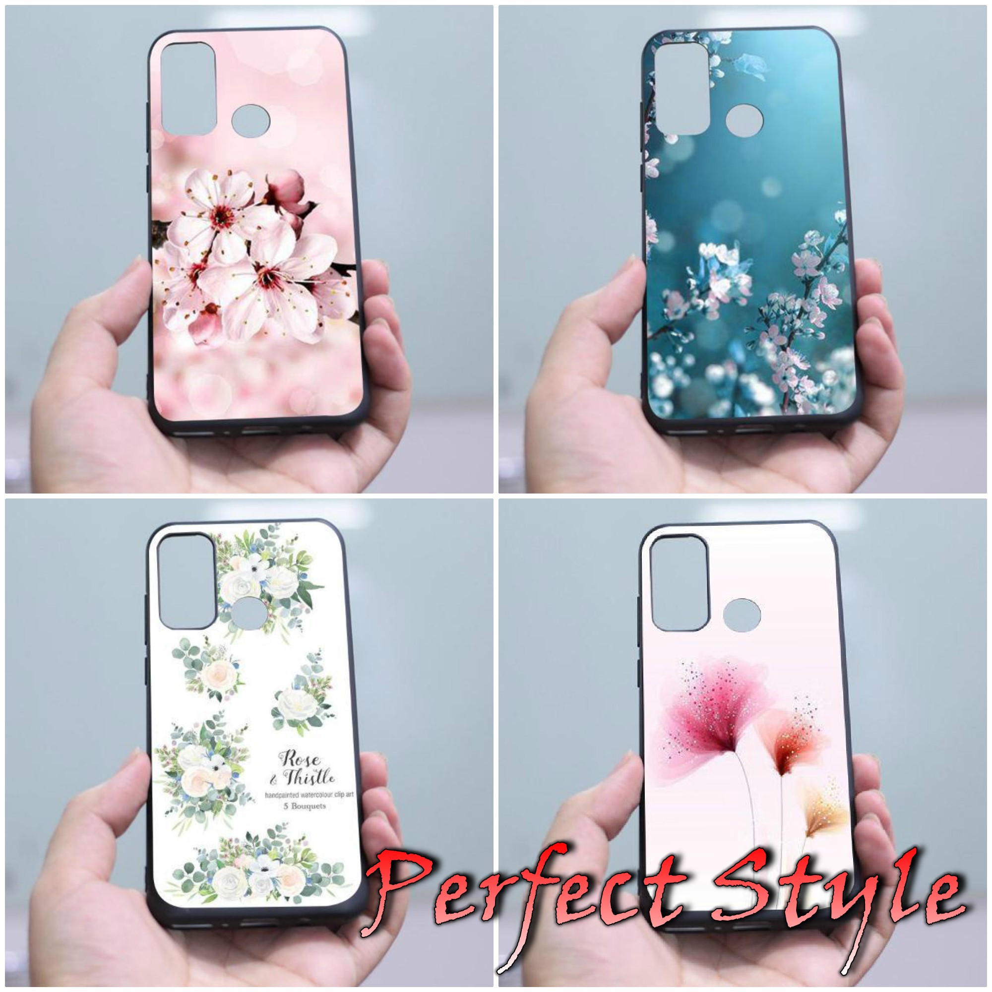 [Link 3] Ốp lưng dẻo TPU Vsmart live 4 in hình hoa lá