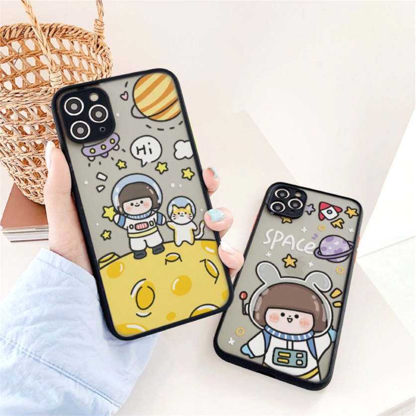 Ốp Lưng Nhám Chống Sock Va Đập Bảo Vệ Camera Space Planet